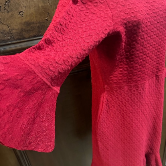 NWOT SIZE L Sandra Darren Scarlet Midi Dress - Picture 3 of 6